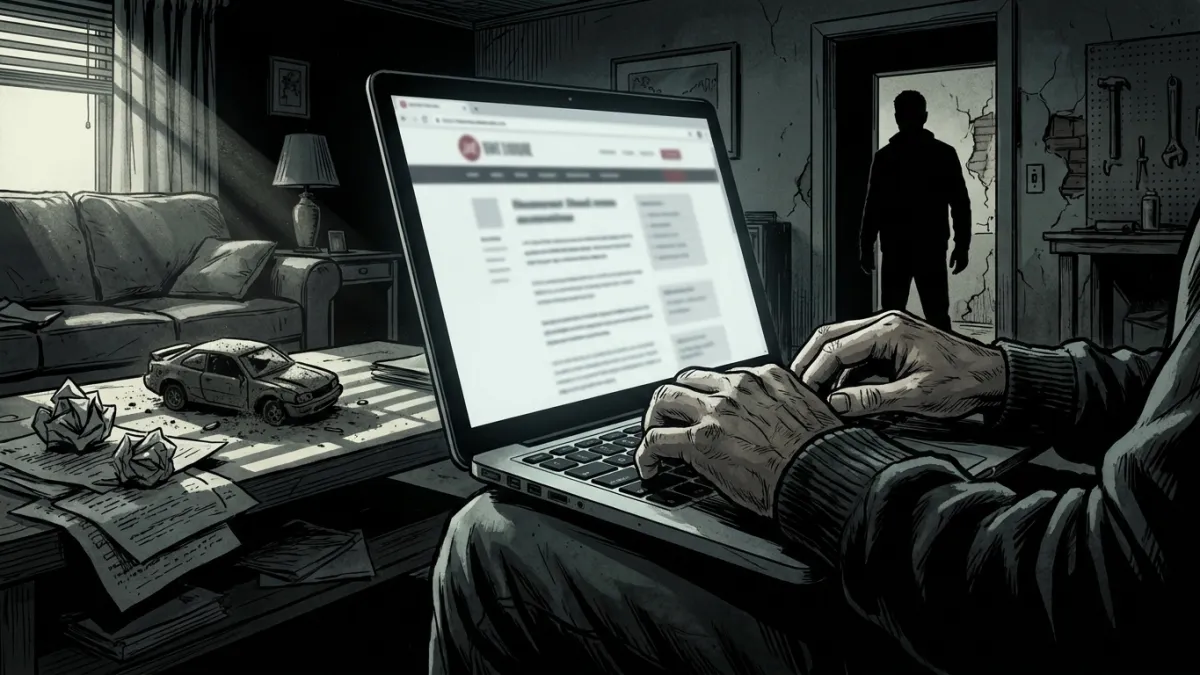 Une personne signalant un abus sur le site SignalConso depuis son ordinateur portable