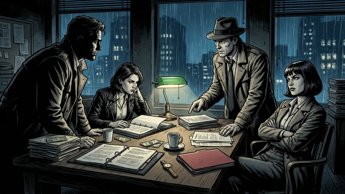 La rédaction d'Hors-la-loi, illustration